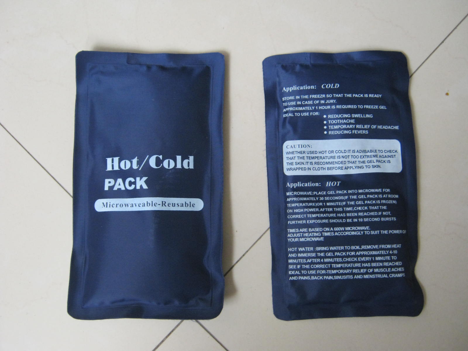 Hot And Cold Packs In PVC&Nylon