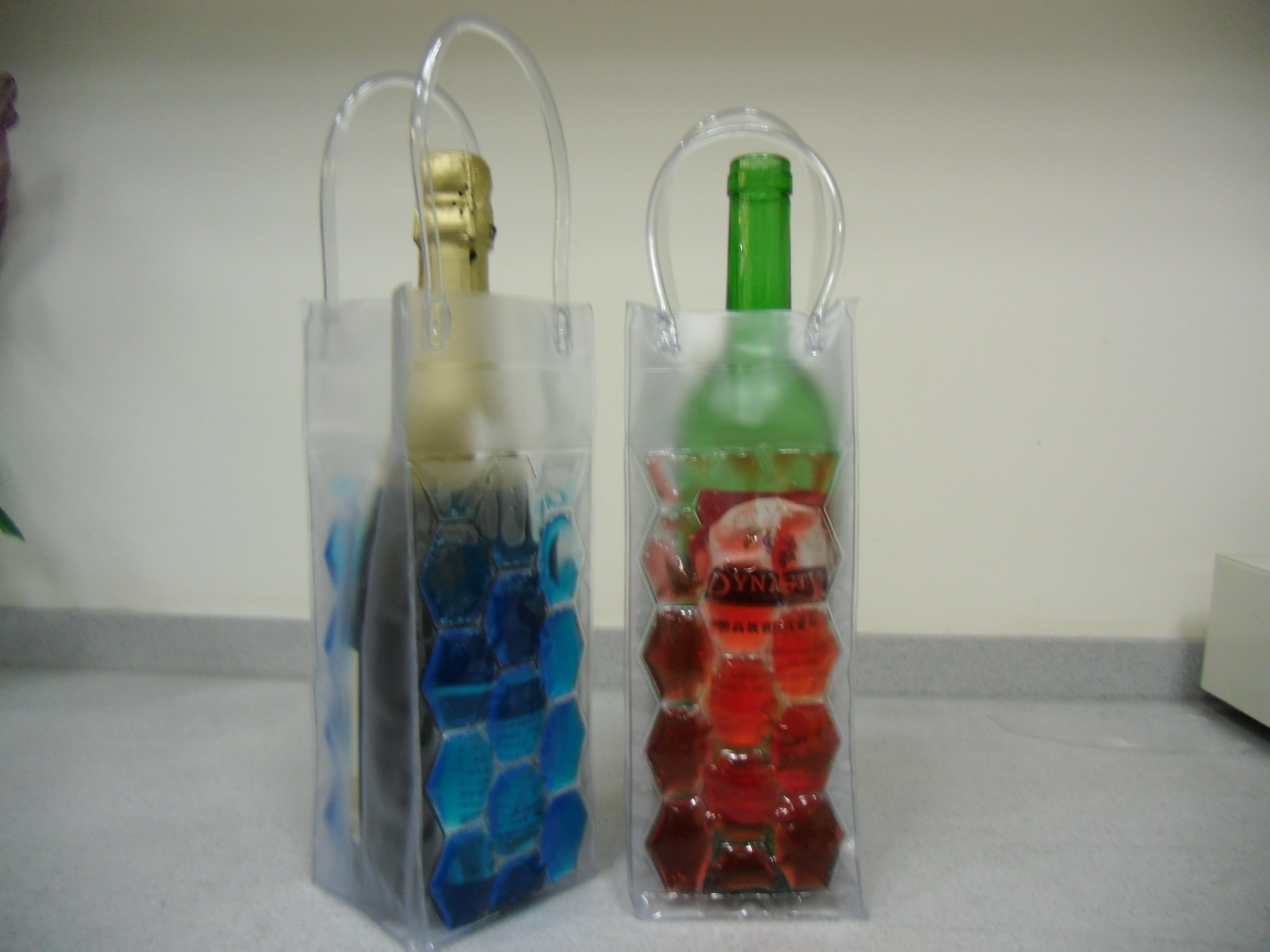 Bottle Cooler Gel Packs In PVC