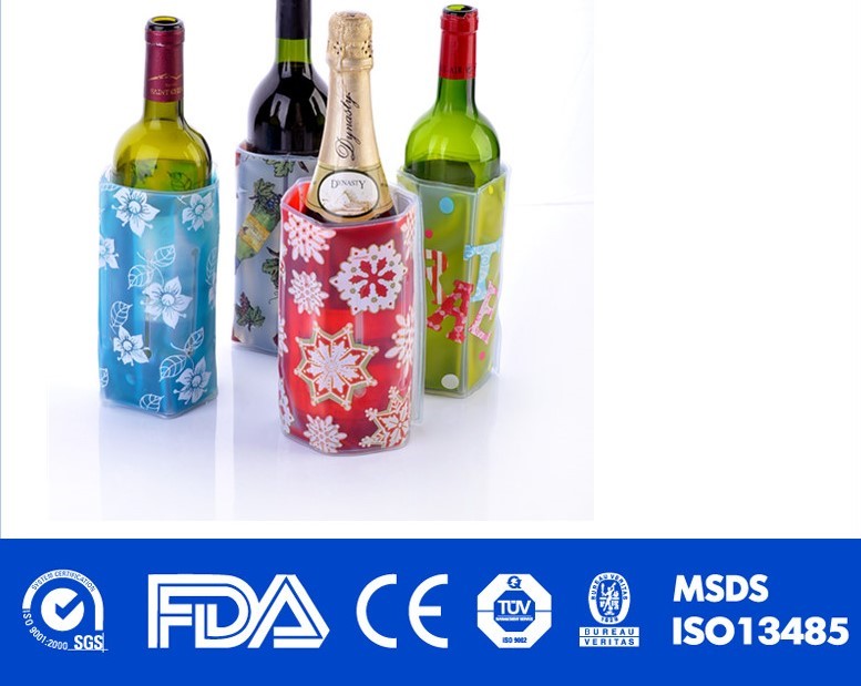 Wine Bottle Cooler Gel Packs 